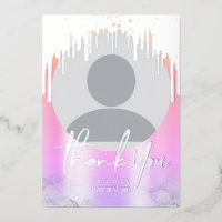 Hartelijk dank, foto van Silver Holographic Glitte