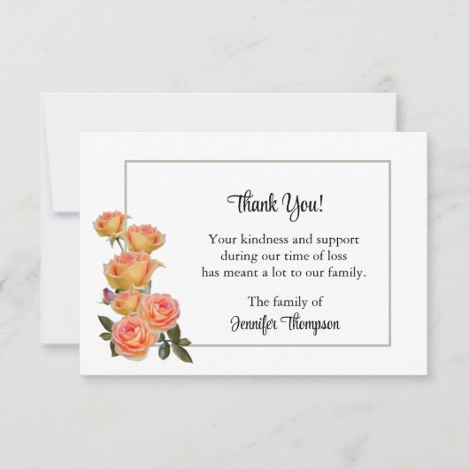 Hartelijk dank - Gele Kaart Notitiekaartje (Voorkant)