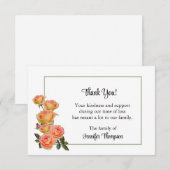 Hartelijk dank - Gele Kaart Notitiekaartje (Voorkant / Achterkant)