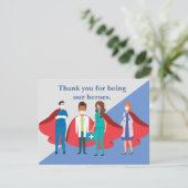Hartelijk dank, gezondheidswerkers Hero Doctor Nur Kaart (Staand voorkant)