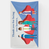 Hartelijk dank, gezondheidswerkers Hero Doctor Nur Spandoek (Verticaal)