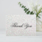 Hartelijk dank - Glit Fab - Iridescent Bedankkaart (Staand voorkant)