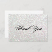 Hartelijk dank - Glit Fab - Iridescent Bedankkaart (Voorkant / Achterkant)