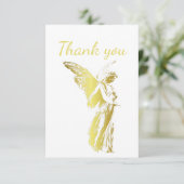 Hartelijk dank, Gold Angel Spiritueel Bedankkaart (Staand voorkant)