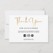 Hartelijk dank, Gold Light Custom Media Insert (Voorkant)