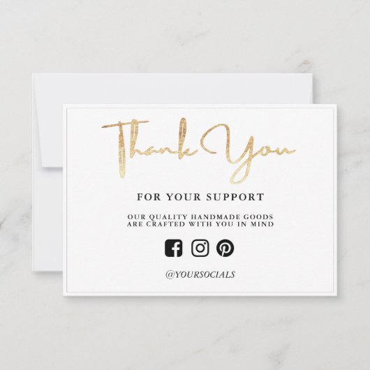 Hartelijk dank, Gold Light Custom Media Insert (Voorkant)