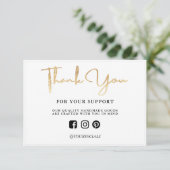 Hartelijk dank, Gold Light Custom Media Insert (Staand voorkant)