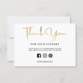 Hartelijk dank, Gold Light Custom Media Insert