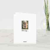 Hartelijk dank - Golden Retriever Bedankkaart (Achterkant)