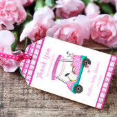 Hartelijk dank, Golf Cart Baby Supplies Baby showe Cadeaulabel