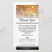 Hartelijk dank, gouden herfst laat woorden niet to bedankkaart (Voorkant / Achterkant)