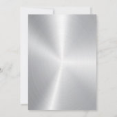 Hartelijk dank, grijze typografie, zilver en zwart bedankkaart (Achterkant)