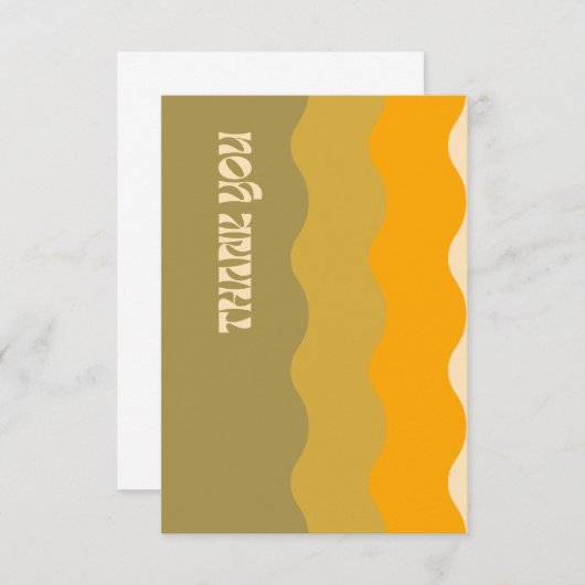 Hartelijk dank - Groen Bedankkaart (Voorkant / Achterkant)