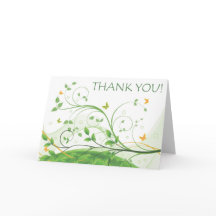 Hartelijk dank (Groene en Oranje Floral)