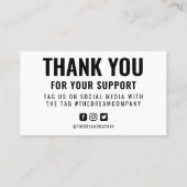 Hartelijk dank, groene krant Afdrukmedia invoegen Visitekaartje (Achterkant)