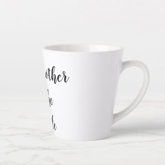 Hartelijk dank, grootmoeder van de Bride of Groom Latte Mok (Rechts)