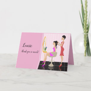 Hartelijk dank, hairdresser! kaart