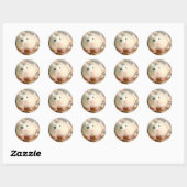 Hartelijk dank - Hammyville White Hamster Ronde Sticker (Vel)