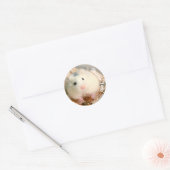Hartelijk dank - Hammyville White Hamster Ronde Sticker (Envelop)