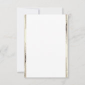 "Hartelijk dank" Handgeschreven Rustic Bedankkaart (Achterkant)