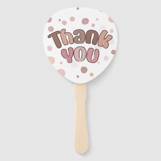 Hartelijk dank handwaaier (Achterkant)