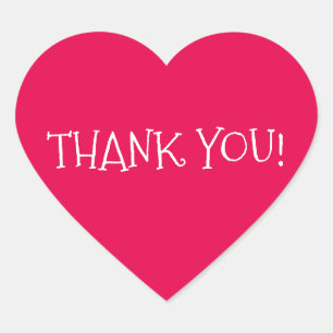 Hartelijk dank hart sticker