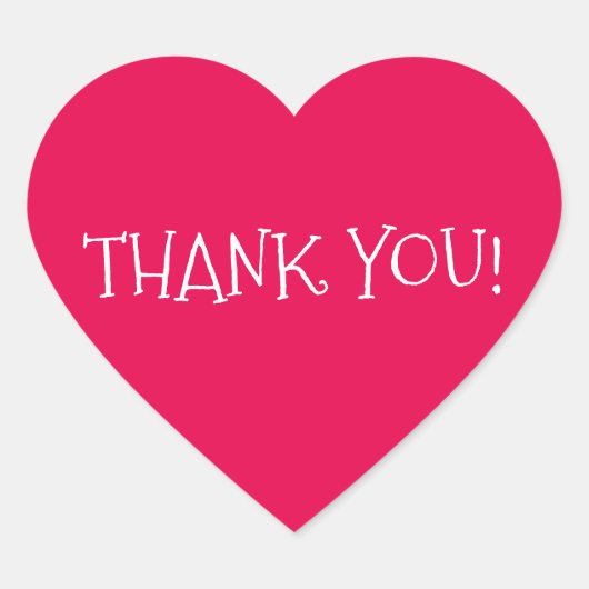 Hartelijk dank hart sticker (Voorkant)