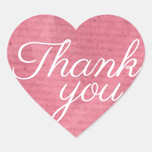 Hartelijk dank hart sticker (Voorkant)