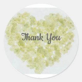 Hartelijk dank ~ Hartart Ronde Sticker