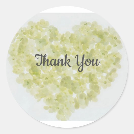 Hartelijk dank ~ Hartart Ronde Sticker (Voorkant)