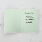 Hartelijk dank - hartelijk dank bedankkaart (Binnen)