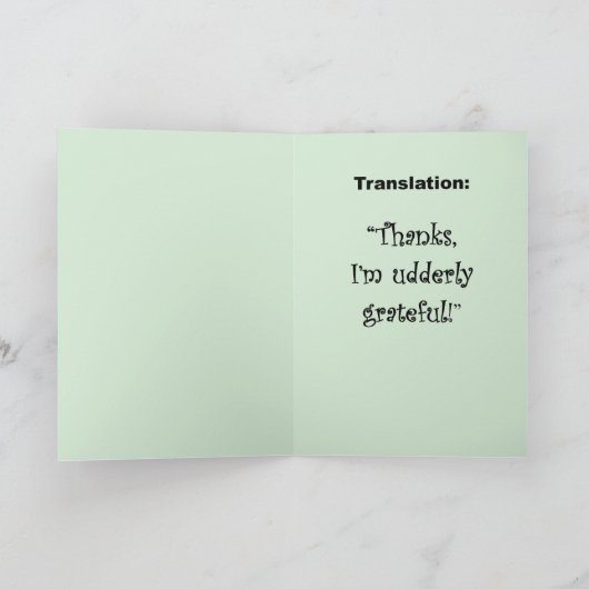 Hartelijk dank - hartelijk dank bedankkaart (Binnen)