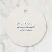 Hartelijk dank Harten Rood Blauwgroen Bedankjes Labels (Achterkant)