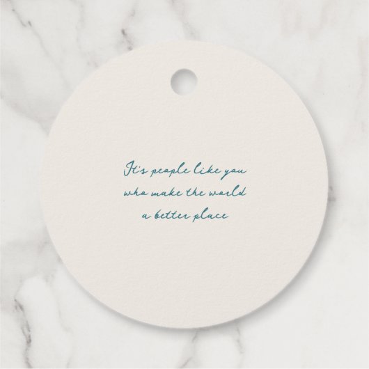 Hartelijk dank Harten Rood Blauwgroen Bedankjes Labels (Achterkant)