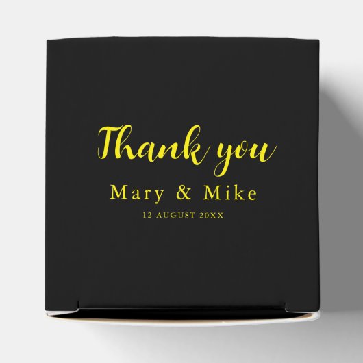 Hartelijk dank hartvormige favorbox van 2x2x2 voor bedankdoosjes (Bovenkant)