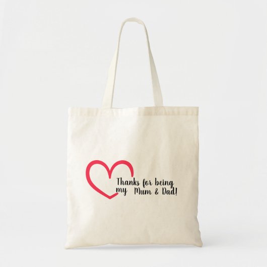 Hartelijk dank Heart Design | Tote Bag (Voorkant)