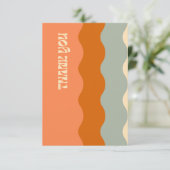 Hartelijk dank - helder bedankkaart (Staand voorkant)