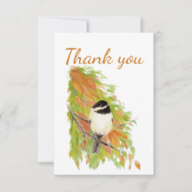 Hartelijk dank, Herfst Autumn Chickadee Bird Natuu