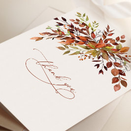 Hartelijk dank Herfst Minimalistische Kaart voor s