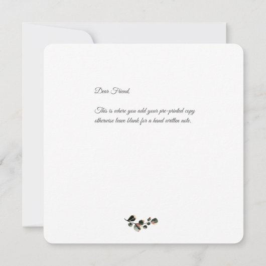 Hartelijk dank, Herfst Thememet Zonnebloem Lijst Bedankkaart (Achterkant)