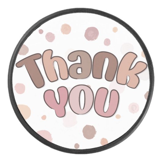 Hartelijk dank hockey puck (Voorkant)