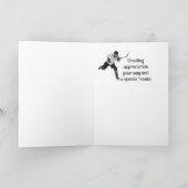 Hartelijk dank, Ice Hockey Sport Kaart (Binnen)