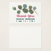 Hartelijk dank in het Hebreeuws - Todah Raba Joods Visitekaartje (Voorkant /achterkant)