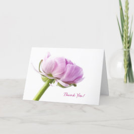 Hartelijk dank in roze bedankkaart