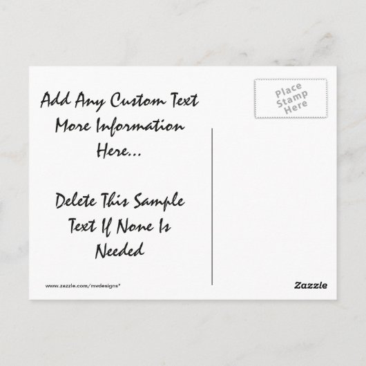 Hartelijk dank in Sand Wedding Beach Briefkaart (Achterkant)