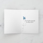 Hartelijk dank in vreemde talen bedankkaart (Binnen)