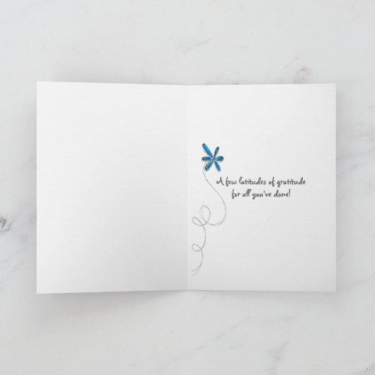 Hartelijk dank in vreemde talen bedankkaart (Binnen)