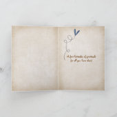 Hartelijk dank in vreemde talen bedankkaart (Binnen)