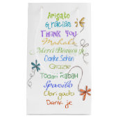 Hartelijk dank in vreemde talen klein cadeauzakje (Voorkant)