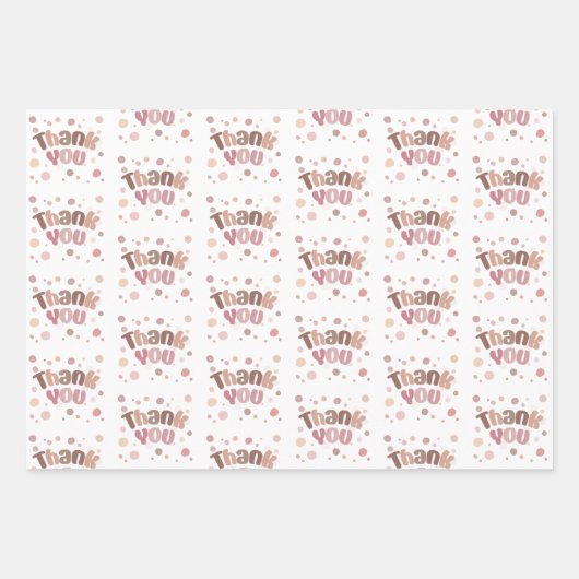 Hartelijk dank inpakpapier vel (Voorkant 3)